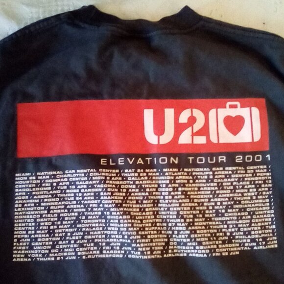 Led Zeppelin  First North American Tour 1969 And  U2 Elevation Tee Shirts - Picture 9 of 9